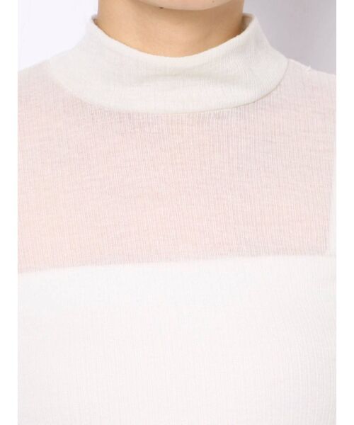 EVRIS（エヴリス）の「シアータートルトップス（Tシャツ/カットソー・レディース・ホワイト/ブラック/ブルー・FREE）」の15枚目の写真