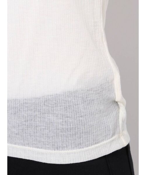 EVRIS（エヴリス）の「シアータートルトップス（Tシャツ/カットソー・レディース・ホワイト/ブラック/ブルー・FREE）」の17枚目の写真