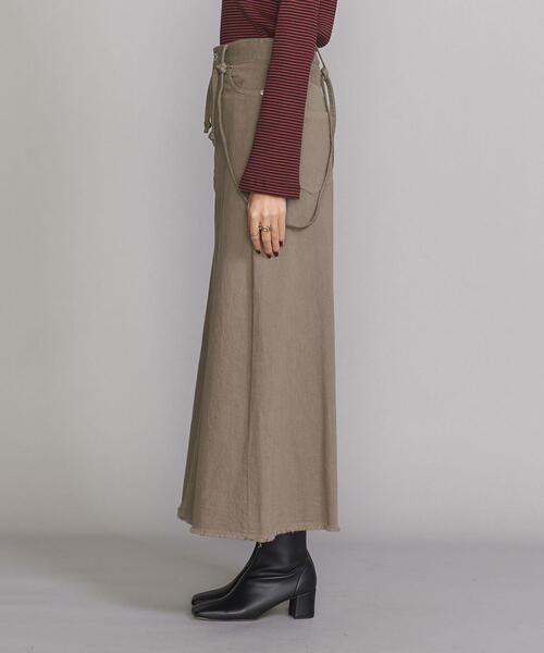 BEAUTY&YOUTH UNITED ARROWS（ビューティーアンドユースユナイテッドアローズ）の「BY エコデニムオーバーダイ サスペンダースカート◆（デニムスカート・レディース・ダークグレー・M/S）」の3枚目の写真