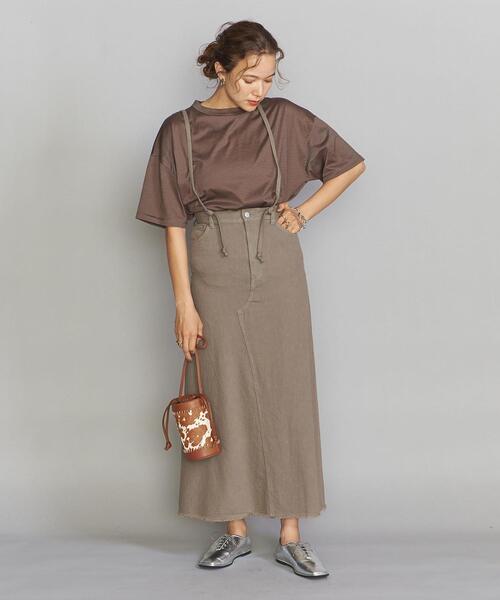 BEAUTY&YOUTH UNITED ARROWS（ビューティーアンドユースユナイテッドアローズ）の「BY エコデニムオーバーダイ サスペンダースカート◆（デニムスカート・レディース・ダークグレー・M/S）」の7枚目の写真