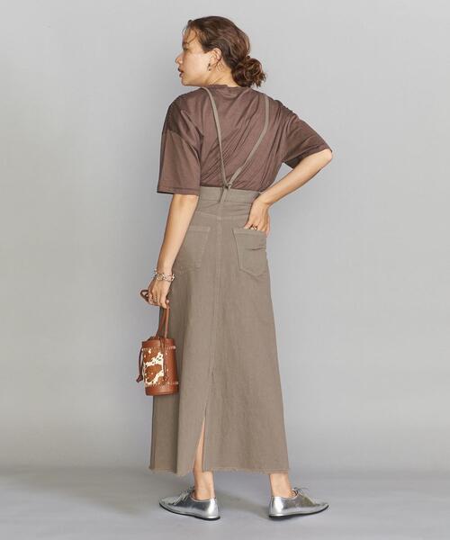 BEAUTY&YOUTH UNITED ARROWS（ビューティーアンドユースユナイテッドアローズ）の「BY エコデニムオーバーダイ サスペンダースカート◆（デニムスカート・レディース・ダークグレー・M/S）」の17枚目の写真