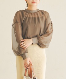 Ambre Neige | ２WAYシアーブラウス／【WEB/EC限定商品】(シャツ/ブラウス)