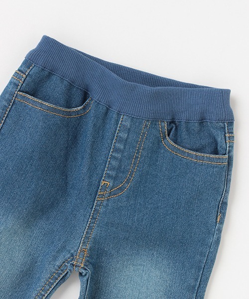 petit main（プティマイン）の「【オーガニック】デニムスキニーストレッチパンツ（デニムパンツ・キッズ・ブルー/ネイビー・120cm/80ｃｍ/110cm/90cm/130cm/100cm）」の11枚目の写真