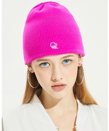 A'GEM/9 × .kom『CRANK/クランク』LOGO SHORT BEANIE/ロゴデザイン ニットキャップ