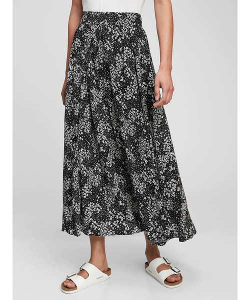 GAP（ギャップ）の「プリント マキシスカート（スカート・レディース・ベージュ系その他/ブラック系その他・L/XS/M/XXS/S）」の7枚目の写真