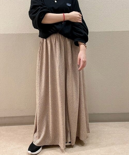 GAP（ギャップ）の「プリント マキシスカート（スカート・レディース・ベージュ系その他/ブラック系その他・L/XS/M/XXS/S）」の16枚目の写真