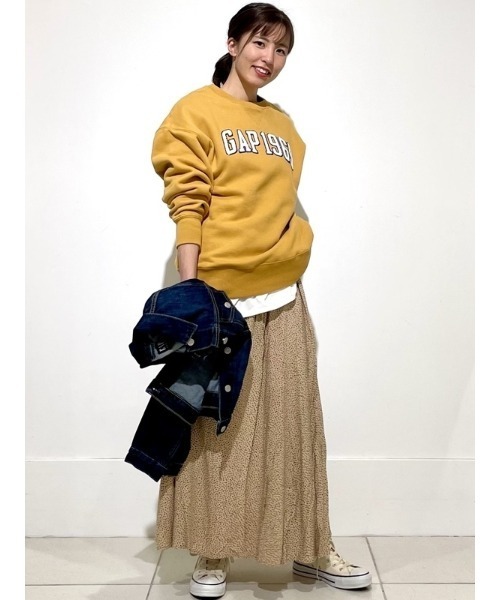 GAP（ギャップ）の「プリント マキシスカート（スカート・レディース・ベージュ系その他/ブラック系その他・L/XS/M/XXS/S）」の19枚目の写真