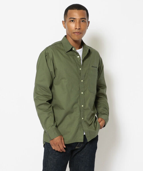 アヴィレックス ピンナップガール ミリタリー シャツ 長袖 バックプリント アヴィレックス ピンナップガール ミリタリー シャツ 長袖 バックプリント