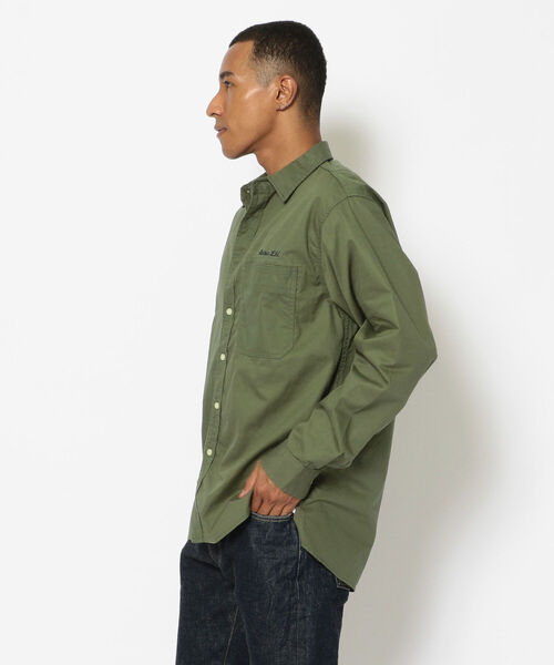 AVIREX（アヴィレックス）の「長袖 ピンナップガール シャツ / LS PIN UP GIRL SHIRT / アヴィレックス / AVIREX（シャツ/ブラウス・メンズ・ベージュ/セージグリーン/ホワイト・LARGE/XX-LARGE/X-LARGE/MEDIUM）」の7枚目の写真