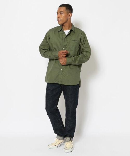 AVIREX（アヴィレックス）の「長袖 ピンナップガール シャツ / LS PIN UP GIRL SHIRT / アヴィレックス / AVIREX（シャツ/ブラウス・メンズ・ベージュ/セージグリーン/ホワイト・LARGE/XX-LARGE/X-LARGE/MEDIUM）」の13枚目の写真