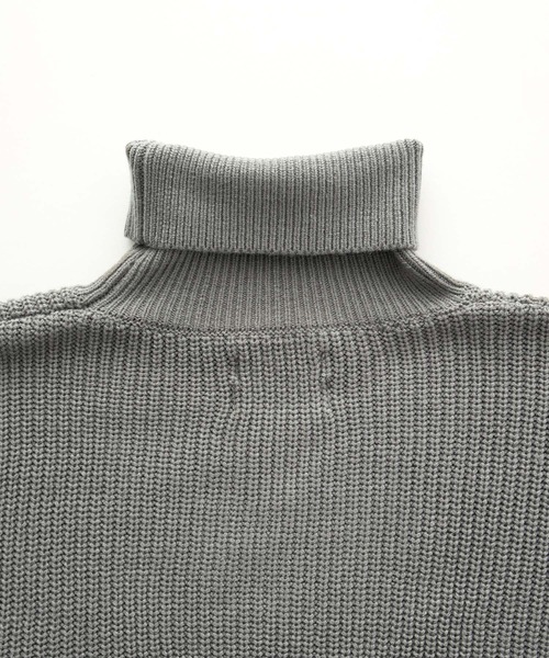 バーバリー　半袖　タートルネック　ニット　グレー　ロゴボタン　刺繍ロゴ　Mサイズ アウトレット 価格 通販Fashion - バーバリー 半袖