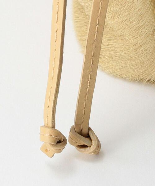 Manuel MILANO（マニュエルミラノ）の「＜Manuel MILANO＞レザー巾着 ショルダーバッグ◆（ショルダーバッグ・レディース・ベージュ・FREE）」の7枚目の写真