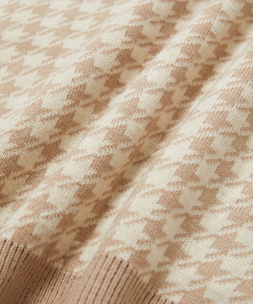 vis-`a-vis（ビサビ）の「【WEB限定】レトロ千鳥柄ジャガード！モック