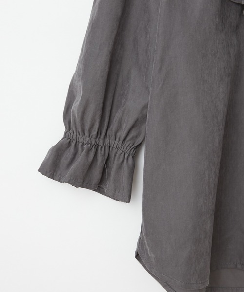 CIAOPANIC TYPY（チャオパニックティピー）の「【KIDS】ピーチ起毛ボリュームブラウス（シャツ/ブラウス・キッズ・アイボリー/チャコールグレー/イエロー・LARGE/XX-LARGE/SMALL/MEDIUM/X-LARGE）」の9枚目の写真