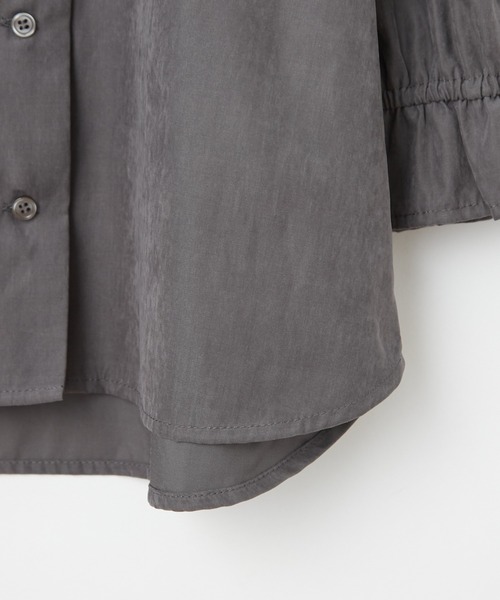 CIAOPANIC TYPY（チャオパニックティピー）の「【KIDS】ピーチ起毛ボリュームブラウス（シャツ/ブラウス・キッズ・アイボリー/チャコールグレー/イエロー・LARGE/XX-LARGE/SMALL/MEDIUM/X-LARGE）」の10枚目の写真