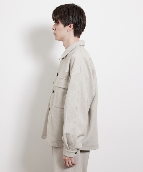 JUNRED(ジュンレッド)の「【セットアップ対応】エアリーストレッチフラノワンサイドラグランCPOブルゾン(ブルゾン・メンズ・チャコールグレー/ダークブラウン/ブラウン/ベージュ系その他・S/M/L)」の5枚目の写真