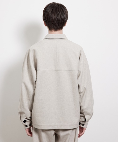 JUNRED(ジュンレッド)の「【セットアップ対応】エアリーストレッチフラノワンサイドラグランCPOブルゾン(ブルゾン・メンズ・チャコールグレー/ダークブラウン/ブラウン/ベージュ系その他・S/M/L)」の7枚目の写真