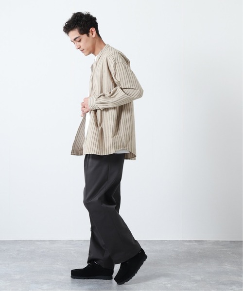 JOURNAL STANDARD(ジャーナルスタンダード)の「フランネル パターン バンドシャツ(シャツ/ブラウス・メンズ・ベージュ/ダークブルー/アイボリー/コバルトブルー/ホワイト/ブラック系その他・MEDIUM/SMALL/LARGE)」の14枚目の写真