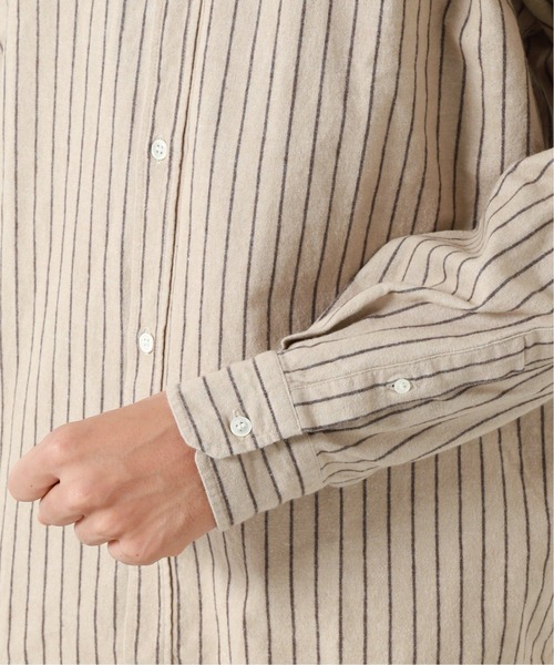 JOURNAL STANDARD(ジャーナルスタンダード)の「フランネル パターン バンドシャツ(シャツ/ブラウス・メンズ・ベージュ/ダークブルー/アイボリー/コバルトブルー/ホワイト/ブラック系その他・MEDIUM/SMALL/LARGE)」の12枚目の写真