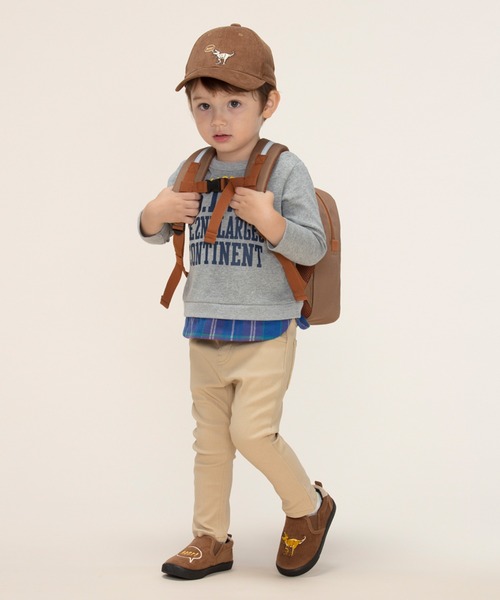 Kids Foret(キッズフォーレ)の「恐竜リュック(バックパック/リュック・キッズ・ネイビー/ブラウン/グリーン・S/M/L)」の7枚目の写真