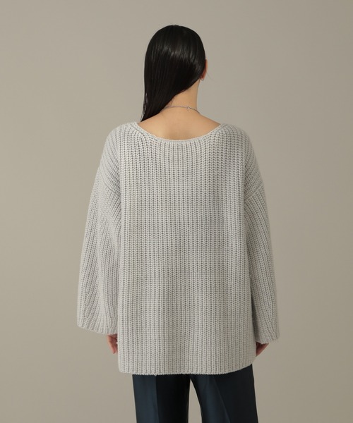 Chaos（カオス）の「ウールシルク畦ニットプルオーバー（ニット