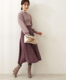 PROPORTION BODY DRESSING | 【美人百花11月号 掲載商品】ツイードフレアースカート / 1211220102(スカート)