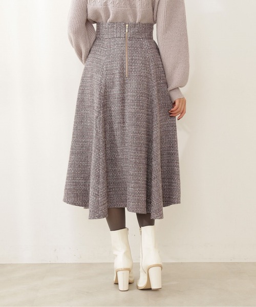 PROPORTION BODY DRESSING（プロポーションボディドレッシング）の「【美人百花11月号 掲載商品】ツイードフレアースカート / 1211220102（スカート・レディース・ピンク/グレー/ブラック/ブルー/グレー系その他/ブラック系その他/ピンク系その他・SMALL/MEDIUM）」の14枚目の写真