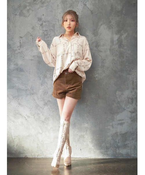 Darich(ダーリッチ)の「コーデュロイショートパンツ(その他パンツ・レディース・ブラック/アイボリー/モカ・S/M)」の12枚目の写真