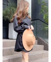 ベーシックシャツミニワンピース