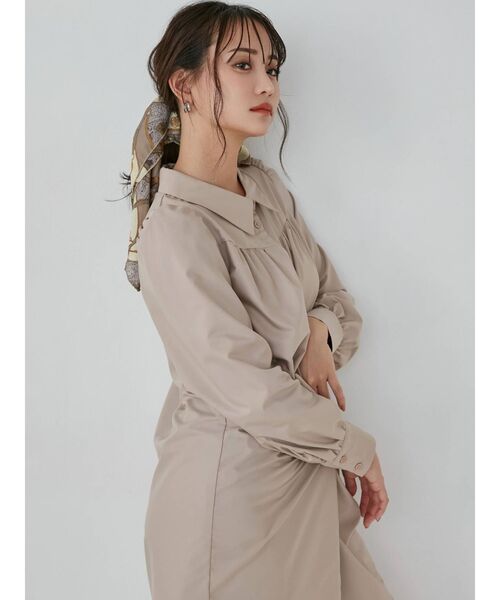 RESEXXY（リゼクシー）の「ベーシックシャツミニワンピース（シャツワンピース・レディース・ブラック/ベージュ/オフホワイト/ピンク/ブルー・FREE）」の21枚目の写真