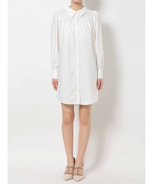 RESEXXY（リゼクシー）の「ベーシックシャツミニワンピース（シャツワンピース・レディース・ブラック/ベージュ/オフホワイト/ピンク/ブルー・FREE）」の22枚目の写真