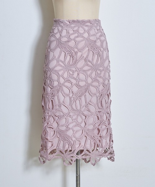 tocco closet（トッコ クローゼット）の「リボンレースタイトスカート