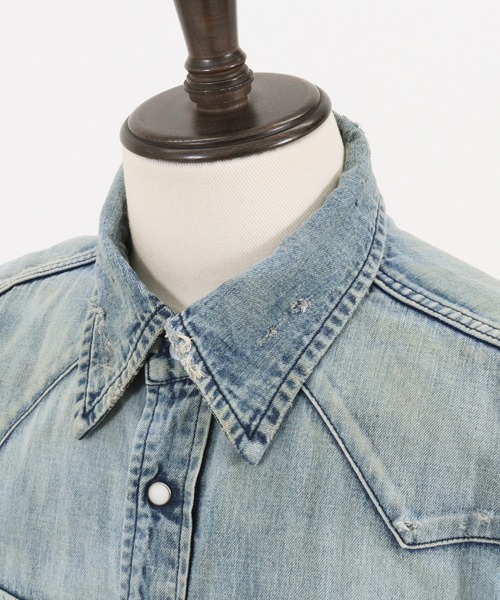 MARBLES(マーブルズ)の「ms4862-REMAKE DENIM SHIRT デニムシャツ(シャツ/ブラウス・メンズ・インディゴブルー・XL/L/M)」の10枚目の写真