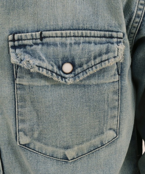 MARBLES(マーブルズ)の「ms4862-REMAKE DENIM SHIRT デニムシャツ(シャツ/ブラウス・メンズ・インディゴブルー・XL/L/M)」の13枚目の写真