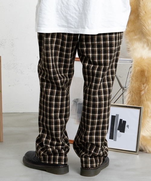 PairPair(ペアペア)の「チェックイージーパンツ(ユニセックス)(その他パンツ・レディース・ブラック/グリーン・MEDIUM/LARGE)」の11枚目の写真