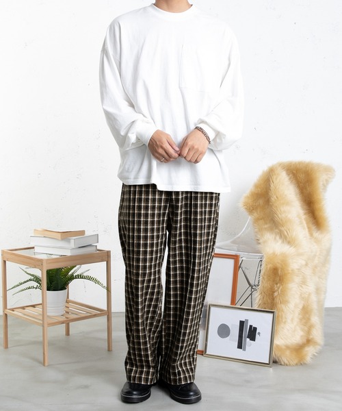 PairPair(ペアペア)の「チェックイージーパンツ(ユニセックス)(その他パンツ・レディース・ブラック/グリーン・MEDIUM/LARGE)」の19枚目の写真