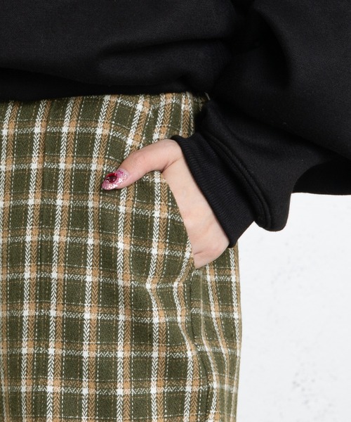 PairPair(ペアペア)の「チェックイージーパンツ(ユニセックス)(その他パンツ・レディース・ブラック/グリーン・MEDIUM/LARGE)」の22枚目の写真