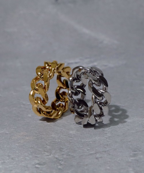 SBG（エスビー）の「SBG シンプル喜平リング（リング・メンズ・シルバー/ゴールド・21号/15号/13号/18号）」の8枚目の写真