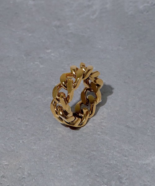 SBG（エスビー）の「SBG シンプル喜平リング（リング・メンズ・シルバー/ゴールド・21号/15号/13号/18号）」の7枚目の写真