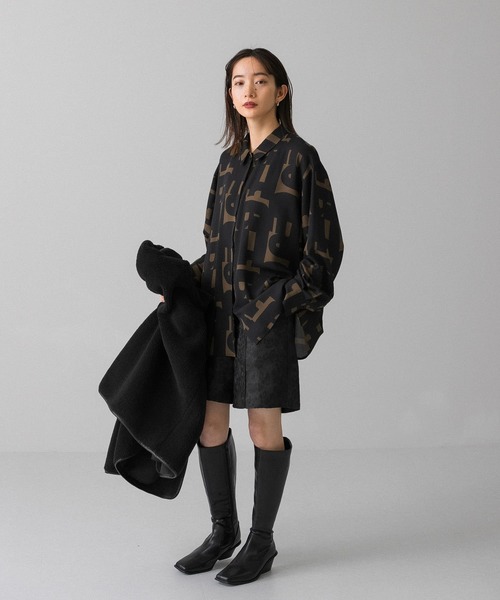 KBF（ケイビーエフ）の「ジャガードレオパードショートパンツ（その他パンツ・レディース・ブラック系その他/ベージュ系その他・ONE）」の4枚目の写真