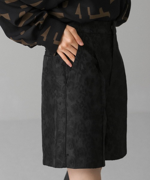 KBF（ケイビーエフ）の「ジャガードレオパードショートパンツ（その他パンツ・レディース・ブラック系その他/ベージュ系その他・ONE）」の9枚目の写真