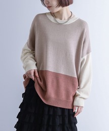 n'OrLABEL | 『絶妙配色デザインニット』(ニット/セーター)