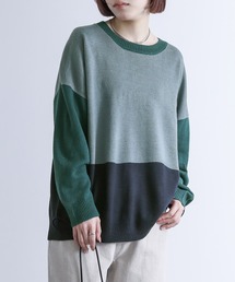 n'OrLABEL | 『絶妙配色デザインニット』(ニット/セーター)