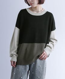 n'OrLABEL | 『絶妙配色デザインニット』(ニット/セーター)