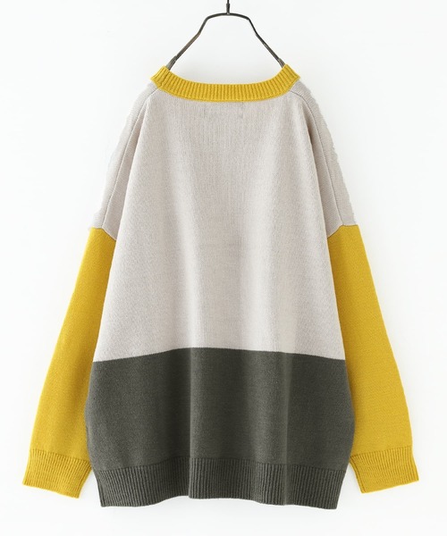 n'OrLABEL（ノアールレーベル）の「【廃盤】『絶妙配色デザインニット』（ニット/セーター・レディース・ピンク/ラベンダー/グレイッシュブルー/グレー/ブラック・FREE）」の18枚目の写真