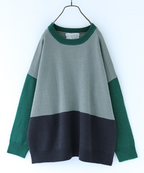 n'OrLABEL（ノアールレーベル）の「【廃盤】『絶妙配色デザインニット』（ニット/セーター・レディース・ピンク/ラベンダー/グレイッシュブルー/グレー/ブラック・FREE）」の22枚目の写真