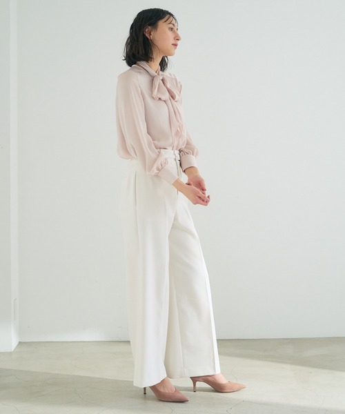 ANAYI（アナイ）の「サテンドットヨウリュウボウタイ ブラウス ＜S