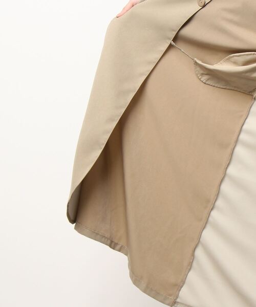 PICCIN(ピッチン)の「バックオーガンジーコート(トレンチコート・レディース・ベージュ・M/L)」の4枚目の写真