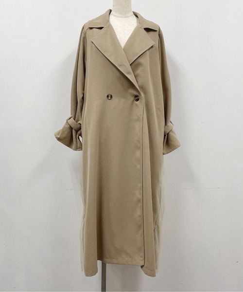 PICCIN(ピッチン)の「バックオーガンジーコート(トレンチコート・レディース・ベージュ・M/L)」の18枚目の写真