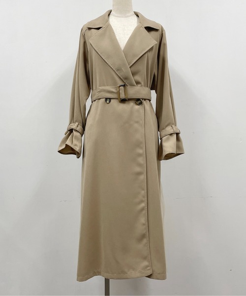 PICCIN(ピッチン)の「バックオーガンジーコート(トレンチコート・レディース・ベージュ・M/L)」の15枚目の写真